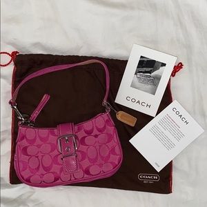 NEW Coach Signature Pink Mini Handbag (K3U-6362)